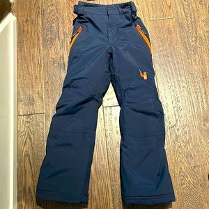 Boys snow pants navy blue hardly worn